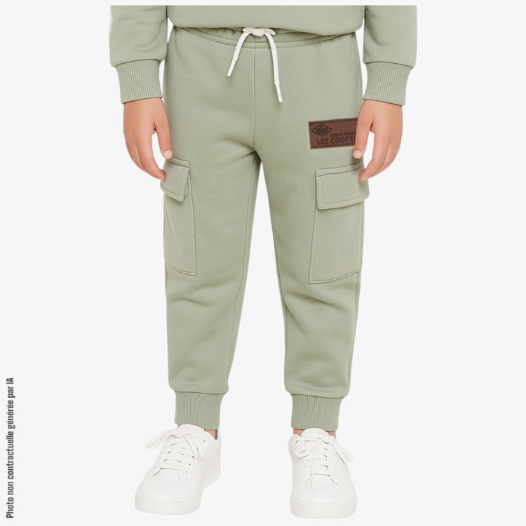Picture of LLC1254 KIDS THEMAL FLEECY TRACKSUIT TROUSERS WITH POCKETS